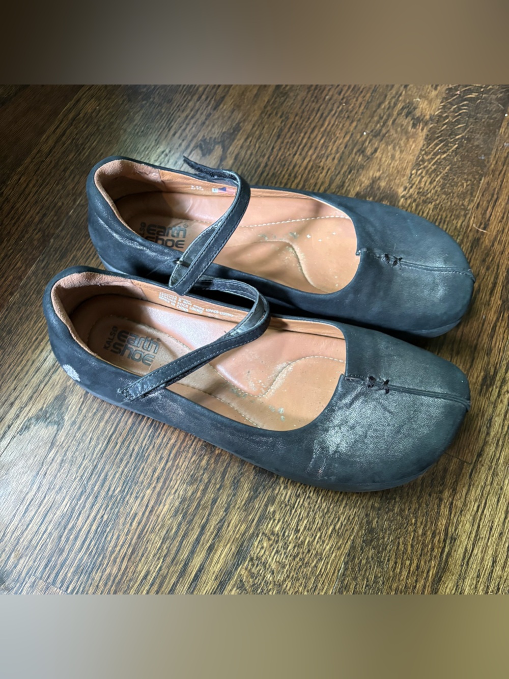 Kalso Earth Shoes Black Mary Jane Flat Shoes Slip-On Comfort 8.5 black sparkly